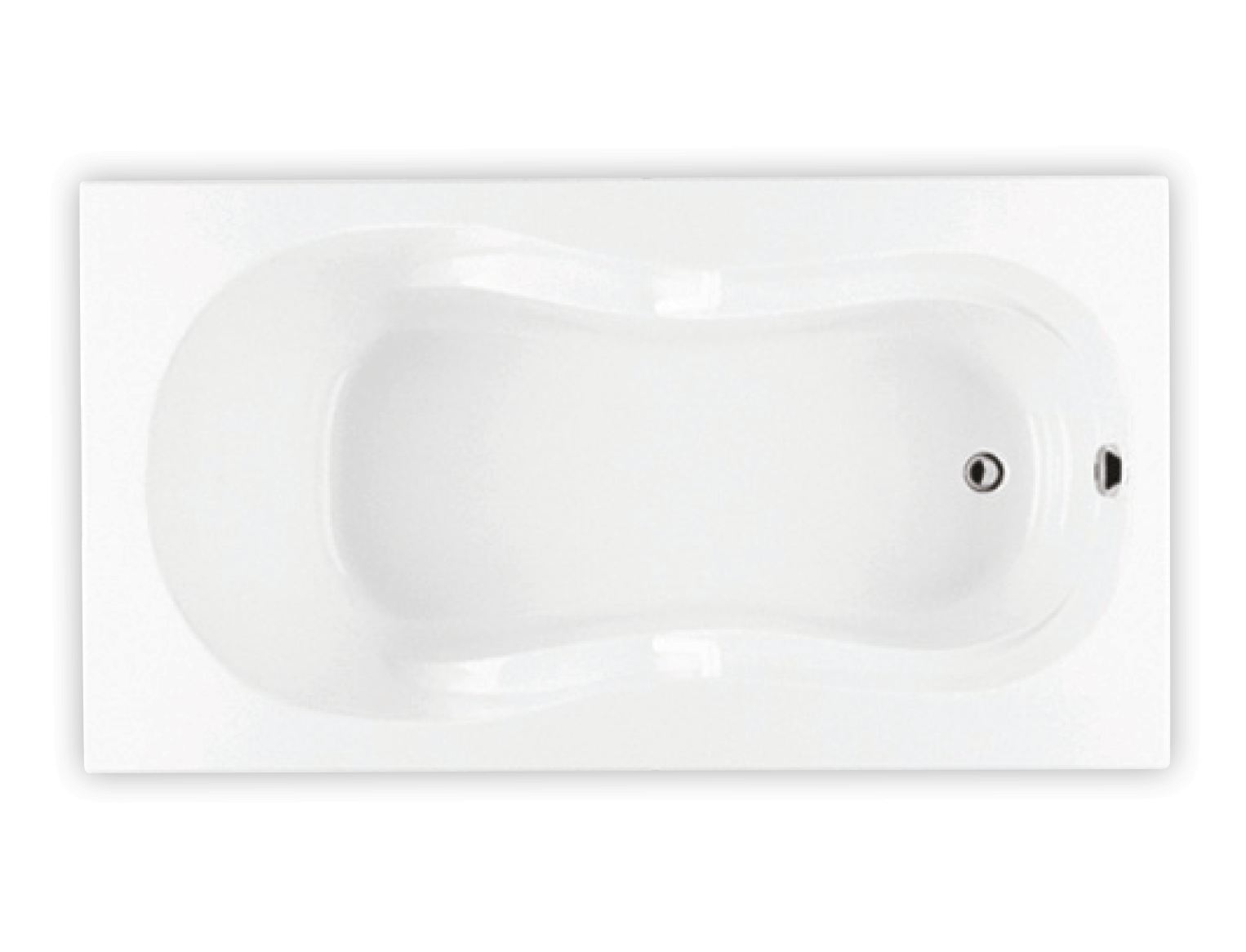 Bainultra Azur 60 collection alcove drop-in air jet bathtub for your modern bathroom