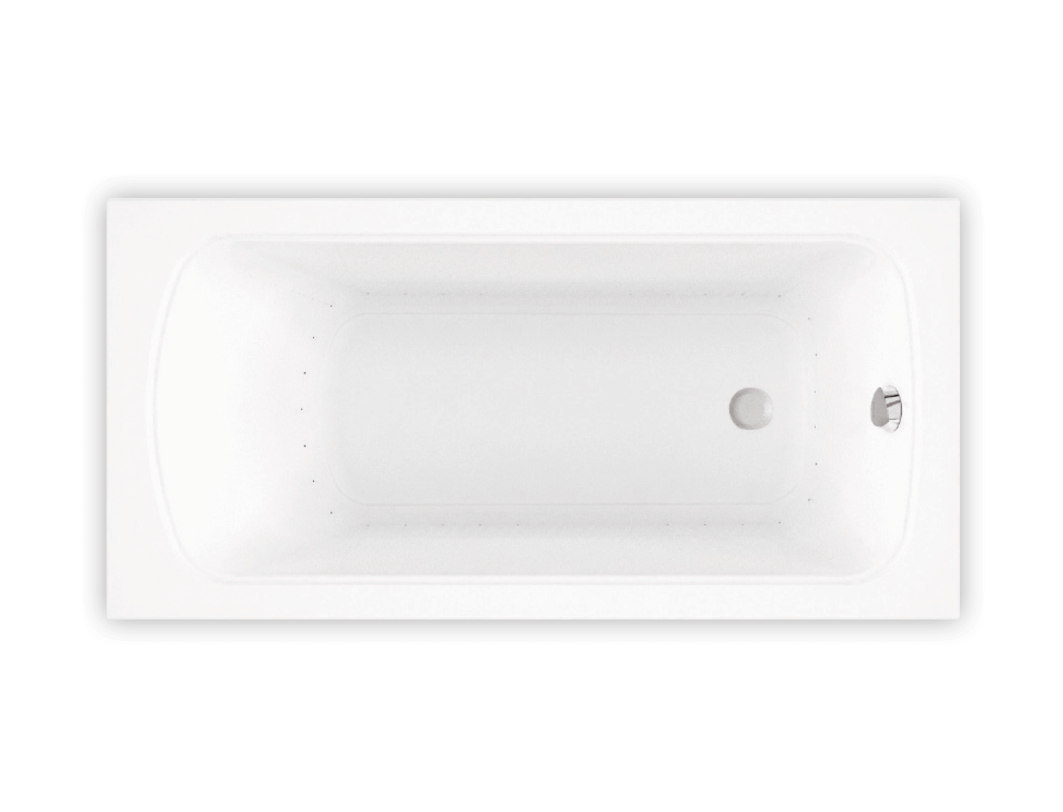 Bainultra Meridian® 6030 alcove drop-in air jet bathtub for your modern bathroom