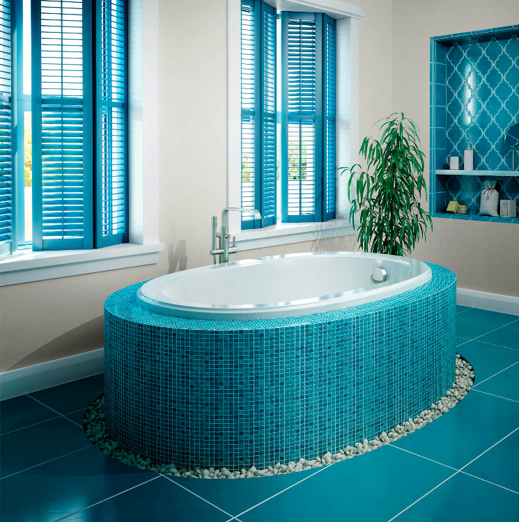 Bainultra Ellipse® 6036 drop-in air jet bathtub for your modern bathroom
