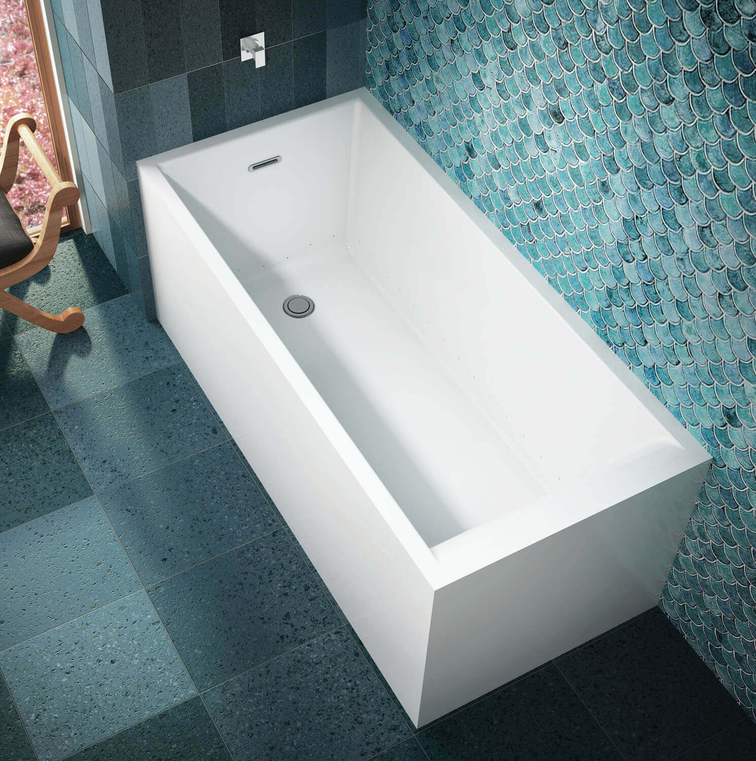 Bainultra Nokori™ 6331 freestanding air jet bathtub for your modern bathroom