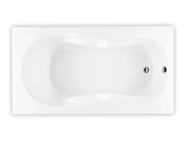 Bainultra Azur 50 collection alcove drop-in air jet bathtub for your modern bathroom